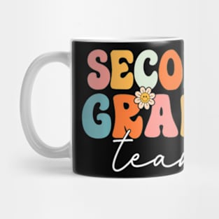 Second Grade Team Retro Groovy Back To School 2Nd Grade Mug